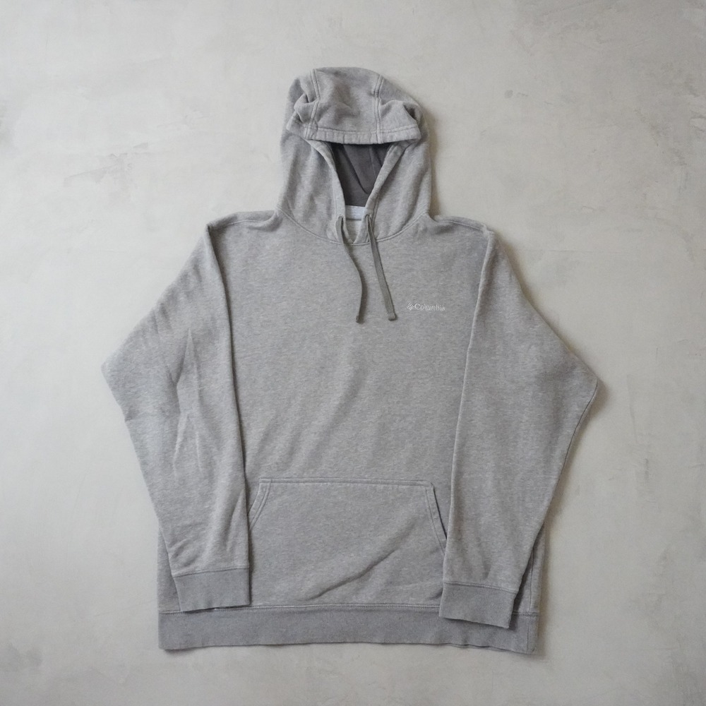 Columbia Sportswear Hoodie XL Mens Gray Fleece Pullover Logo Sweatshirt